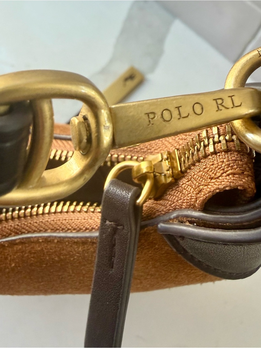 Rust color Suede Polo ID Mini - Picture 11 of 13